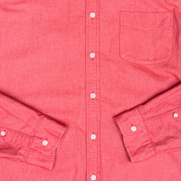 EUC Men's J. CREW Slim Oxford Button Down Red Chambray Shirt | Size XL - Picture 4 of 9